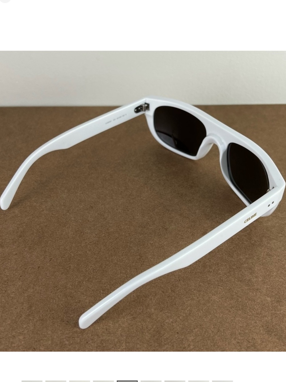 NEW CELINE WHITE MIRRORED SUNGLASSES - Picture 6 of 10